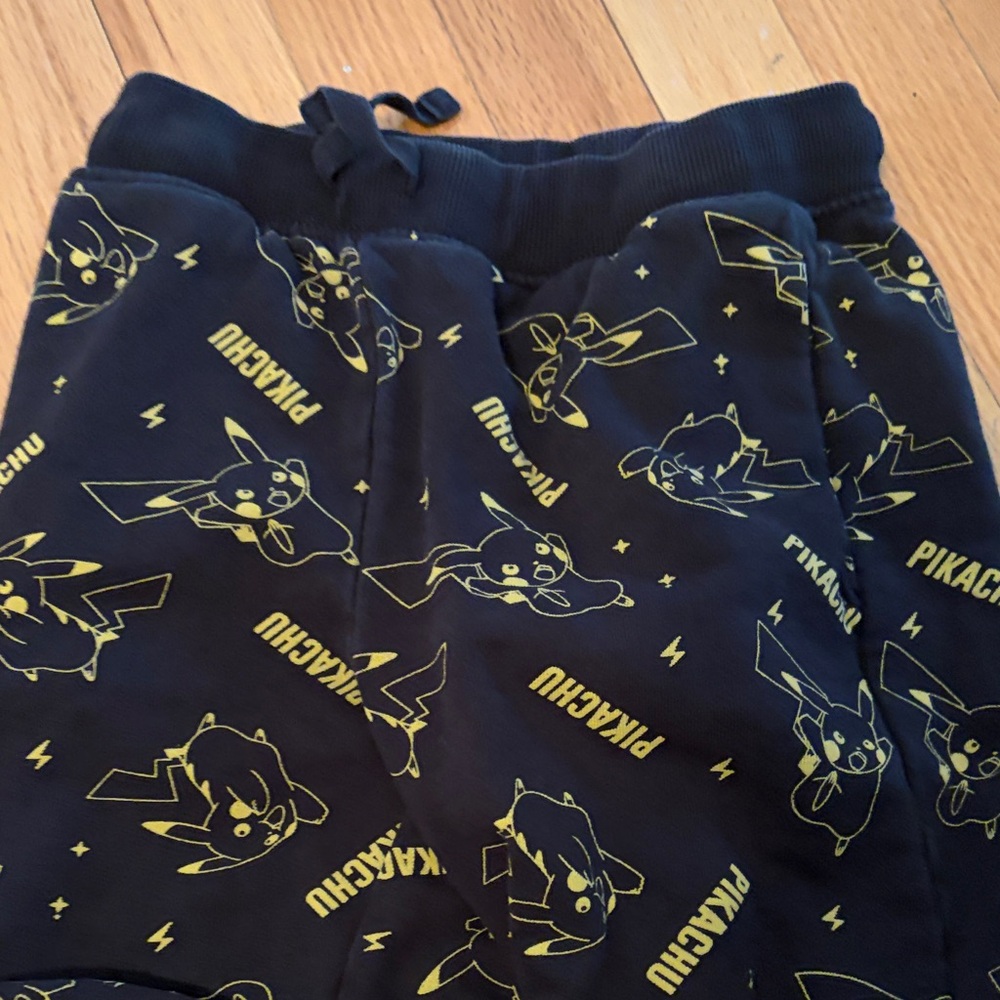 Hanna Andersson Black and Yellow Kids Joggers, 6-7 y - Picture 3 of 4